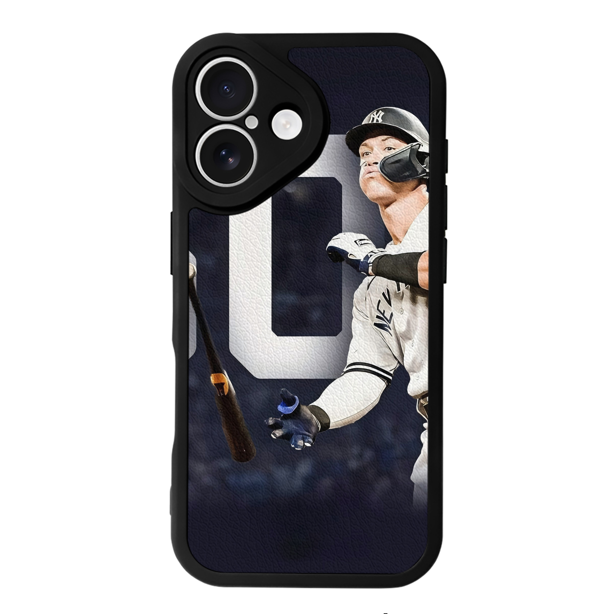 Aaron Judge 60 Home Runs 4 IPhone 16 Silicone Leather Case – UV Print, Lambskin Texture – Perfect Fit, Wireless Charging Compatible, Scratch Resistant, Precise Cutouts – Stylish Protection For IPhone 16